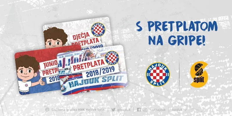 Obavijest za pretplatnike Hajduka, koji žele na utakmicu Split – Zadar