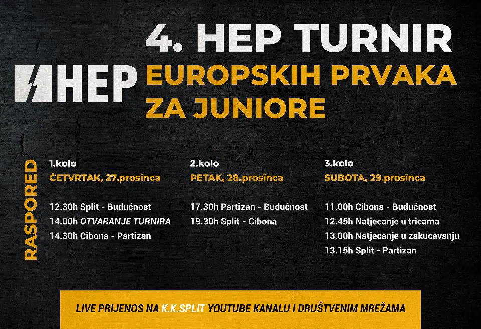 Sve je spremno za 4. HEP turnir Europskih prvaka