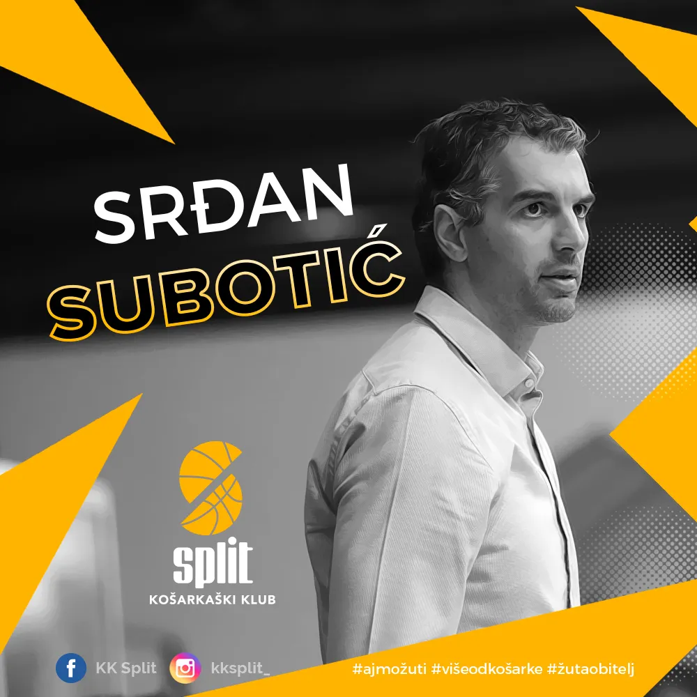 Srđan Subotić novi je trener Splita
