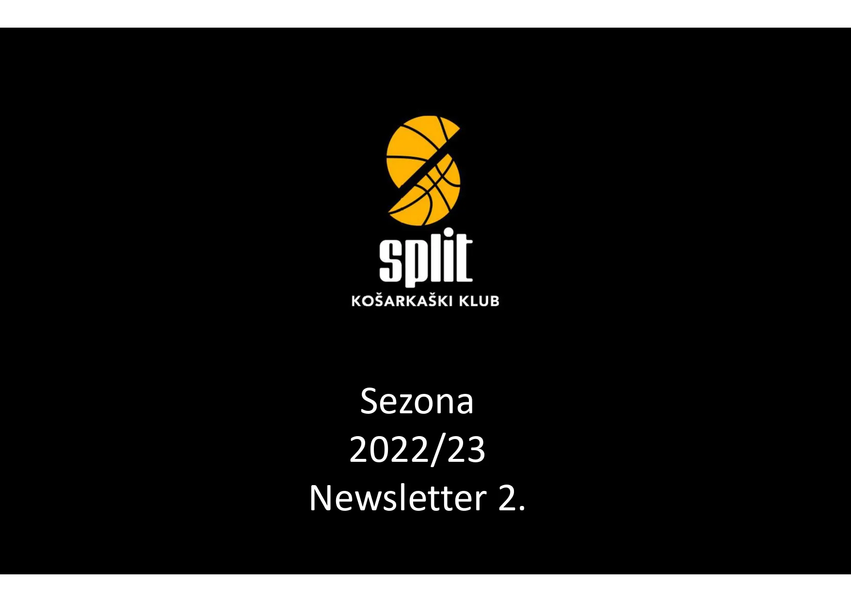 Predstavljamo Newsletter KK Split, broj 2
