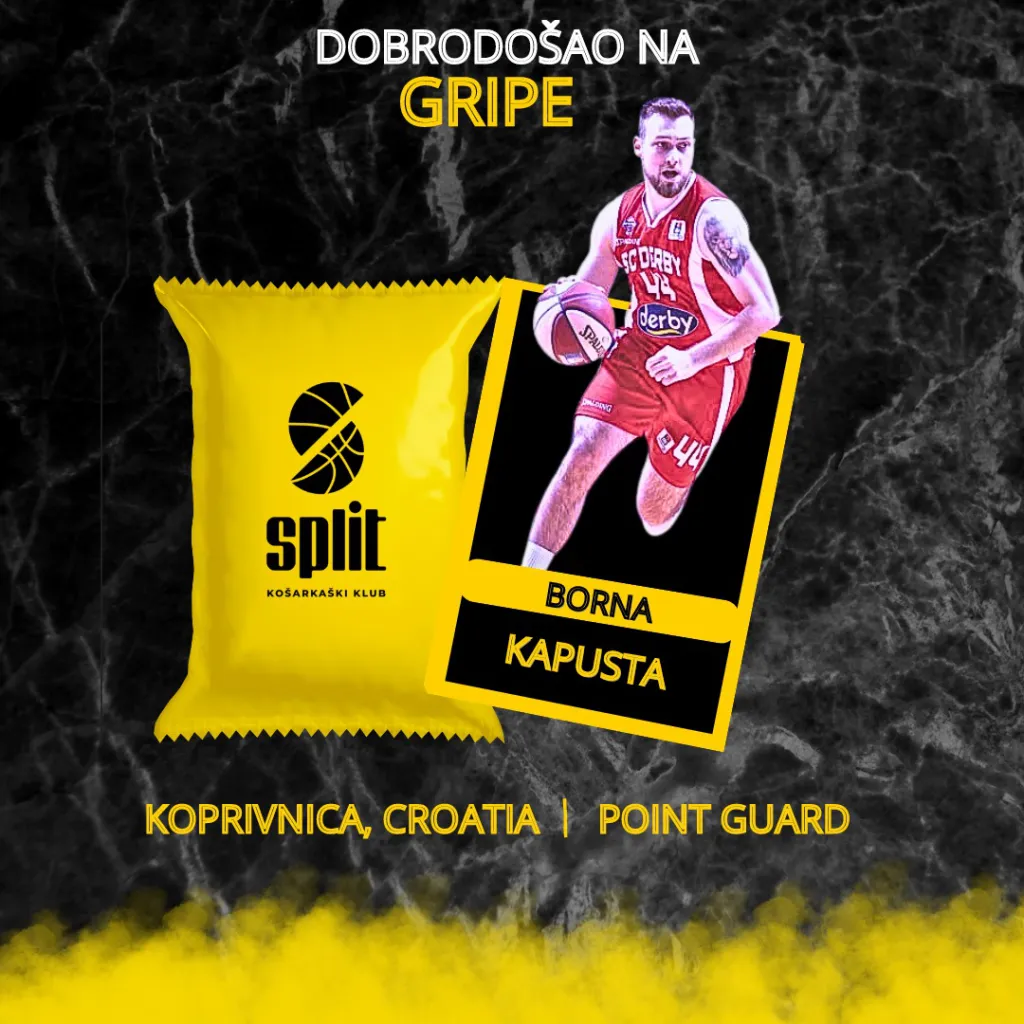 Borna Kapusta na Gripama dvije sezone!