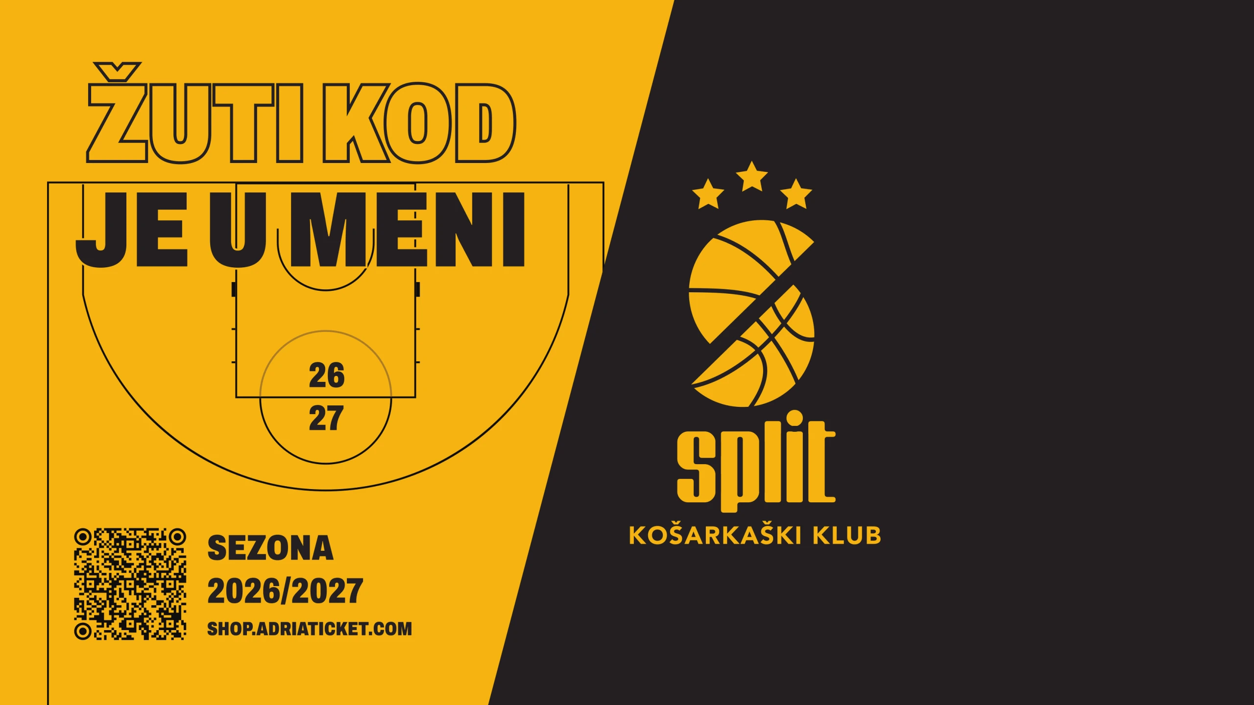 Pretplate za sezonu 2026/27 u prodaji – Žuti kod je u meni