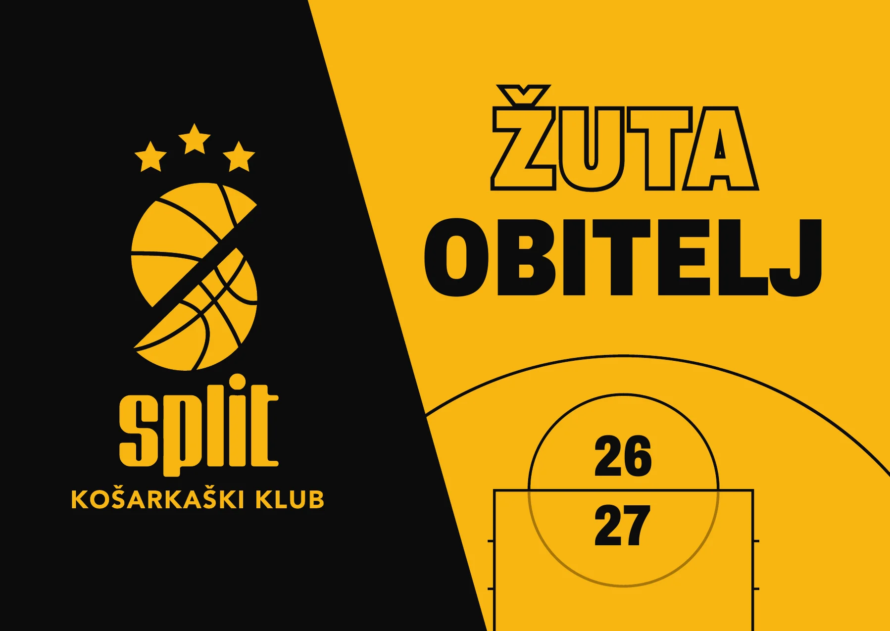 Žuta obitelj KK Split, članstvo za sezonu 2026/27